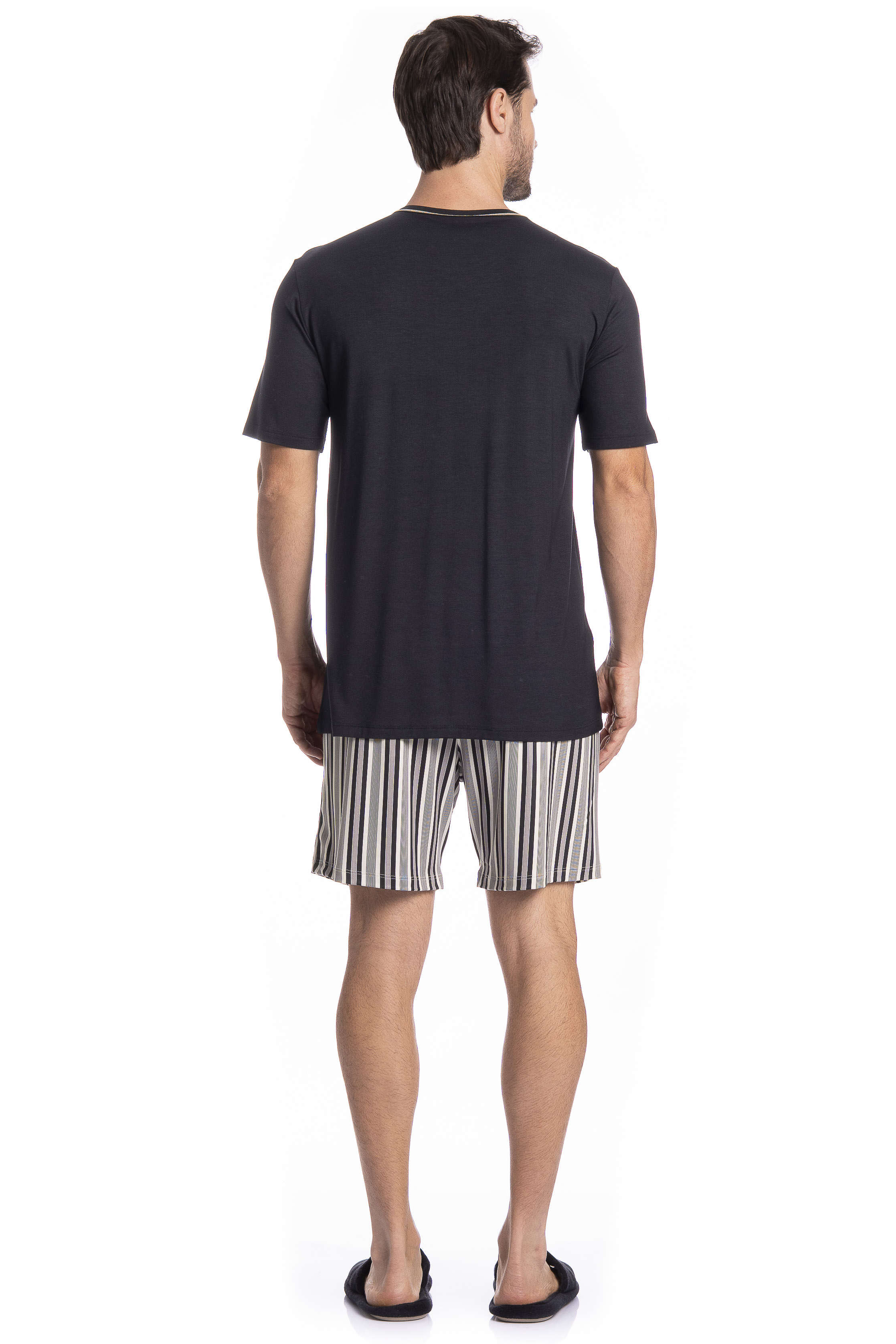 Pijama Masculino Curto Nicolas Tombini - Imagem 4 - Mobile