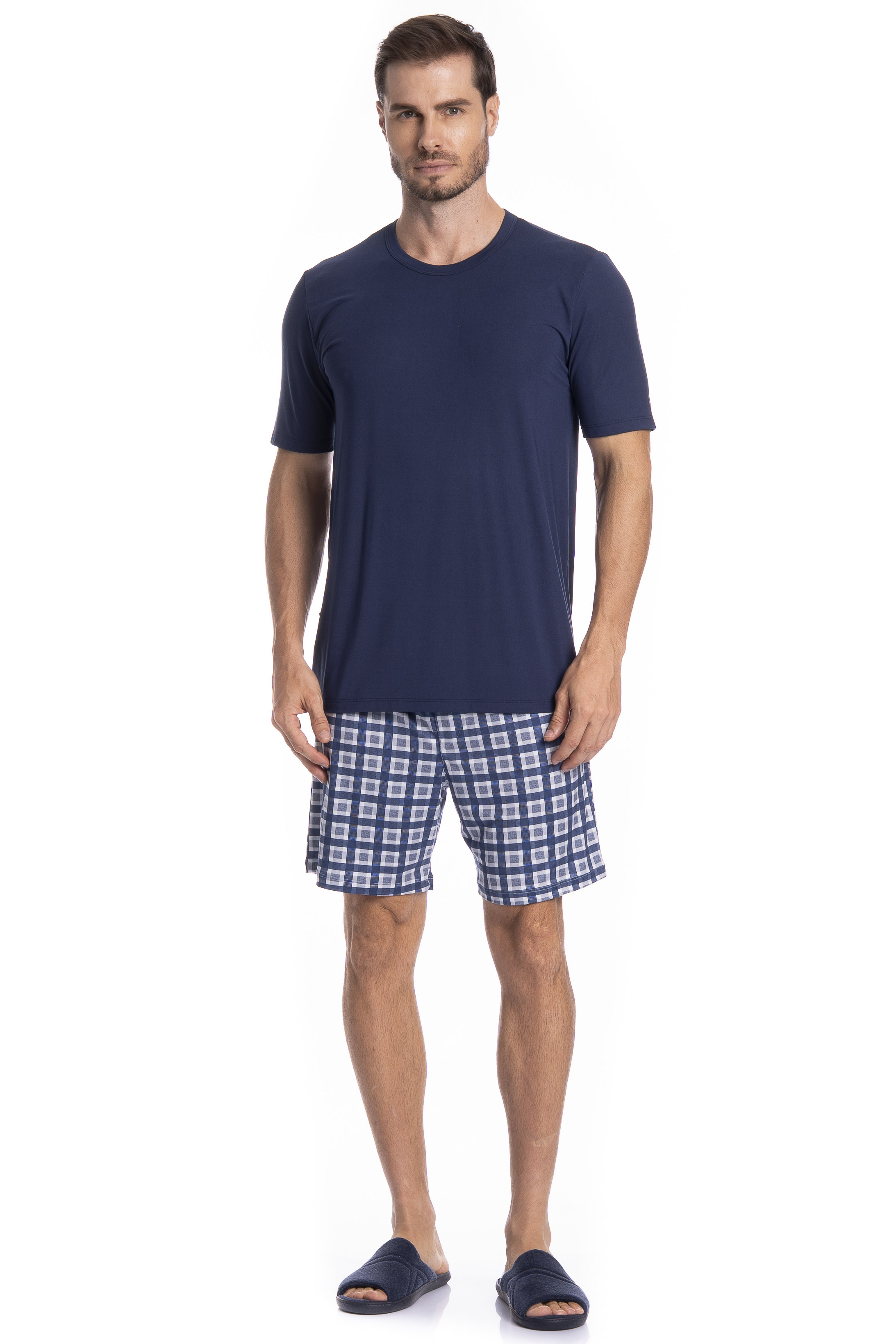 Pijama Masculino Curto Pietro Tombini - Imagem 3 - Mobile