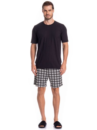 Pijama Masculino Curto Pietro Tombini - Imagem 3 - Desktop