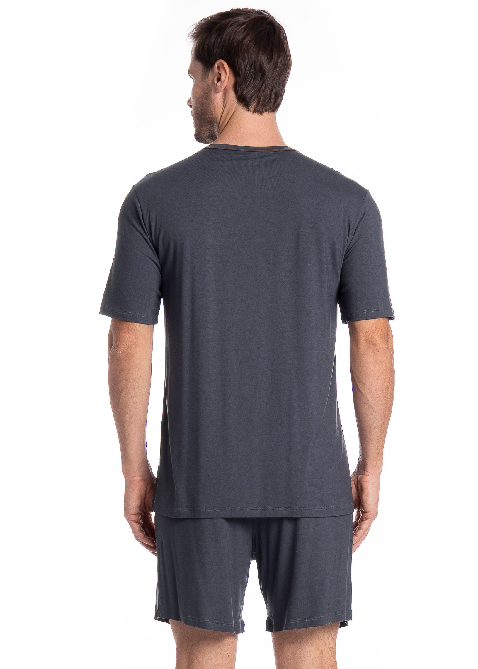 Pijama Masculino Curto New Romeu Tombini - Imagem 2 - Mobile