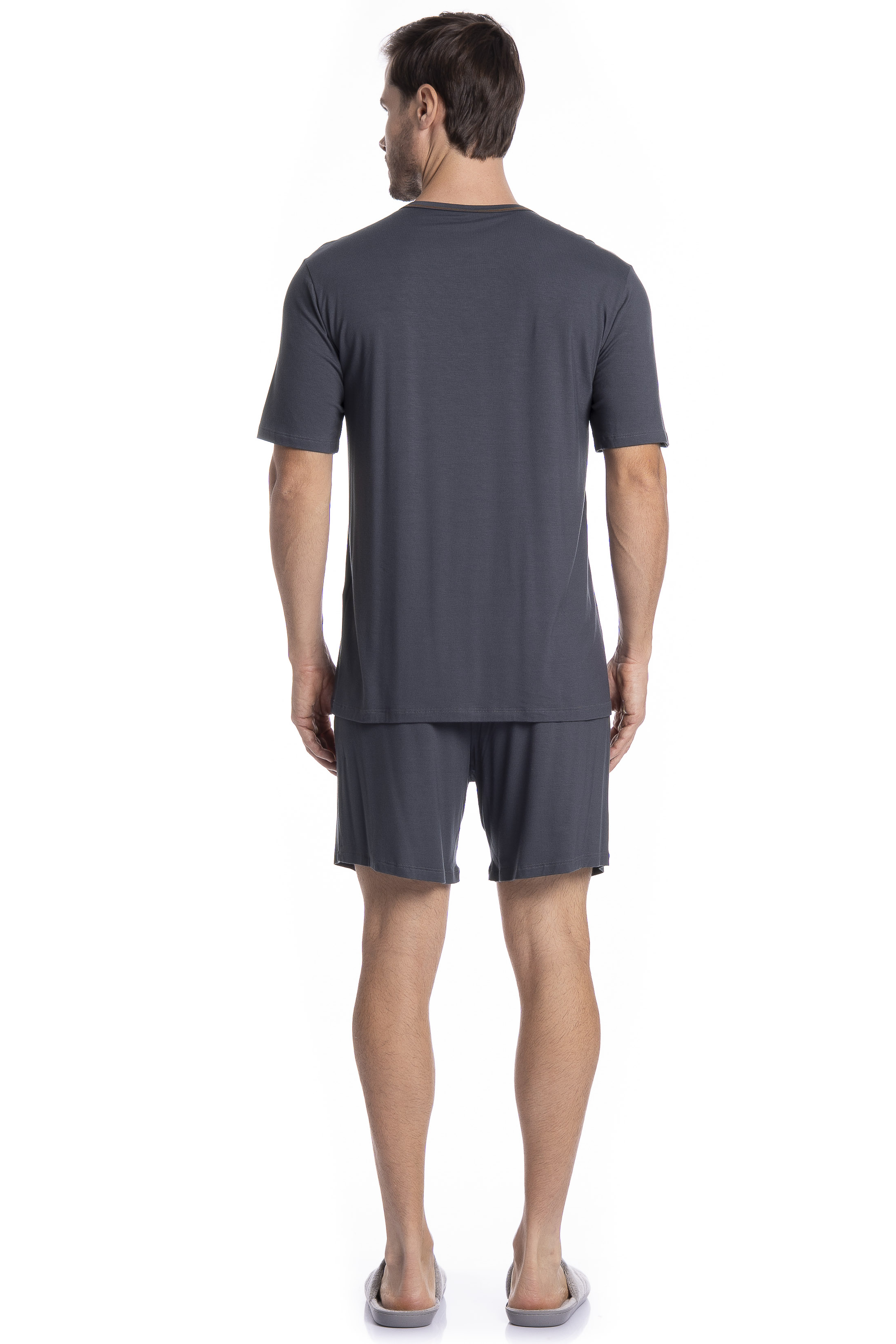 Pijama Masculino Curto New Romeu Tombini - Imagem 4 - Mobile