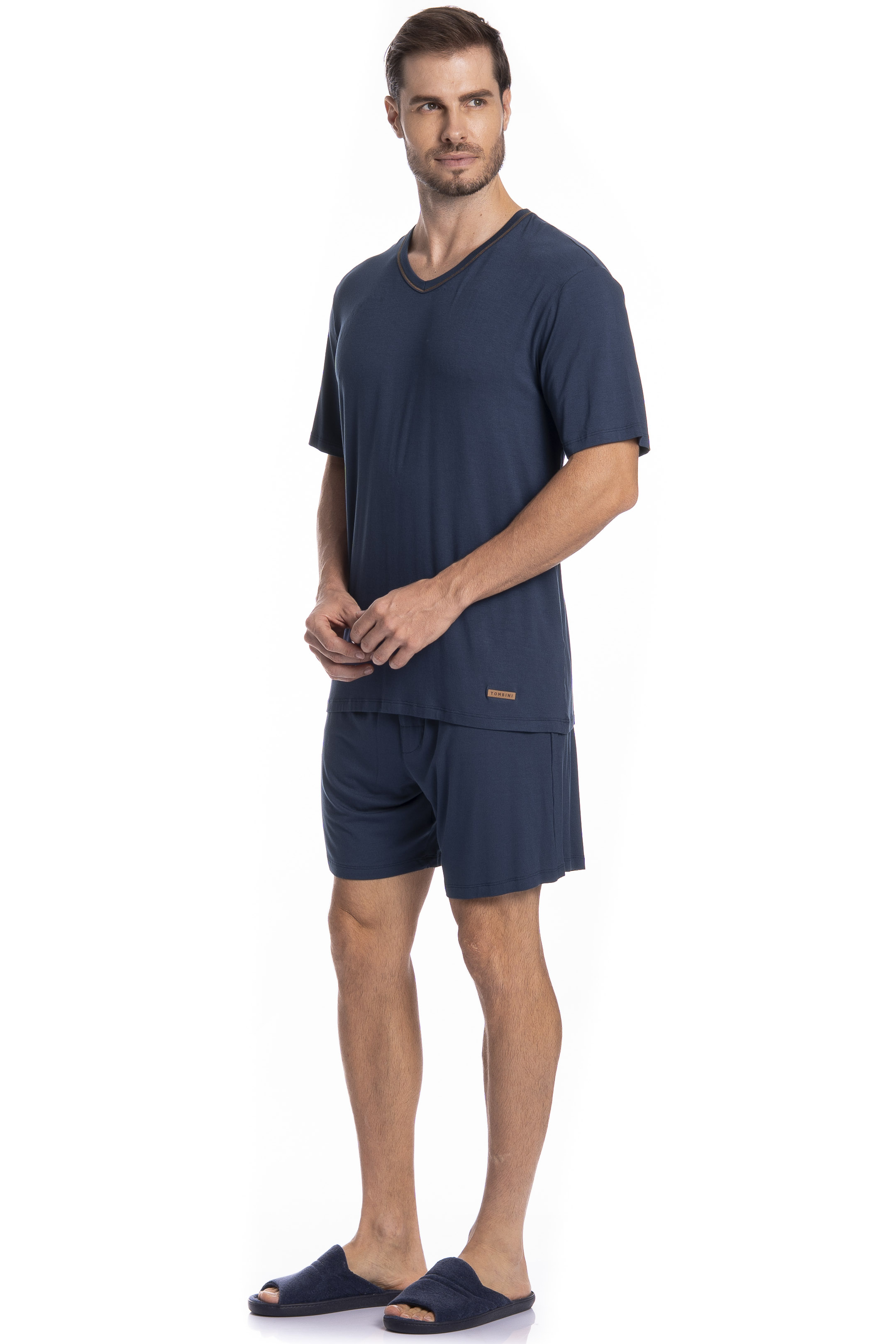 Pijama Masculino Curto New Romeu Tombini - Imagem 3 - Mobile
