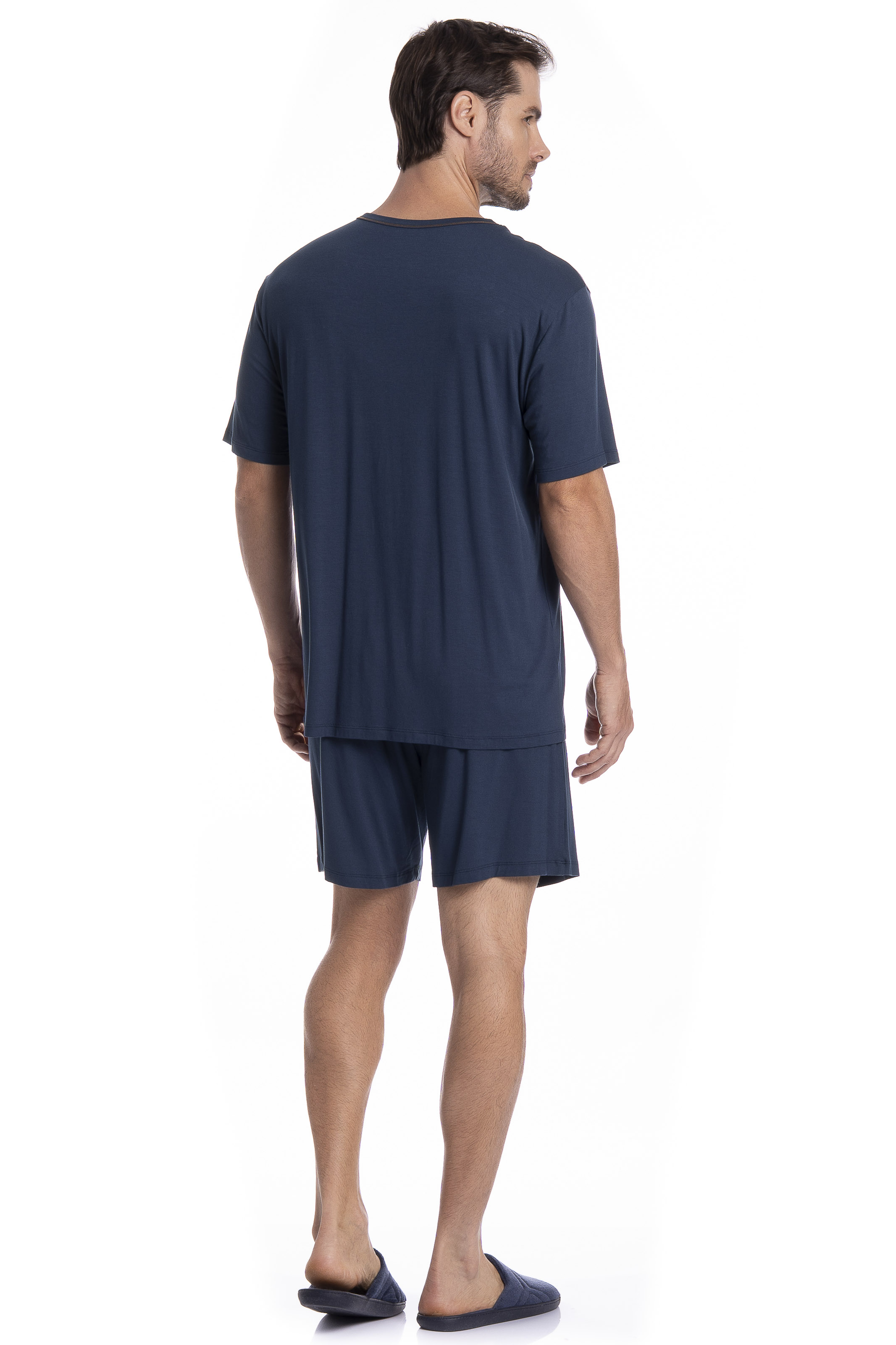 Pijama Masculino Curto New Romeu Tombini - Imagem 4 - Mobile