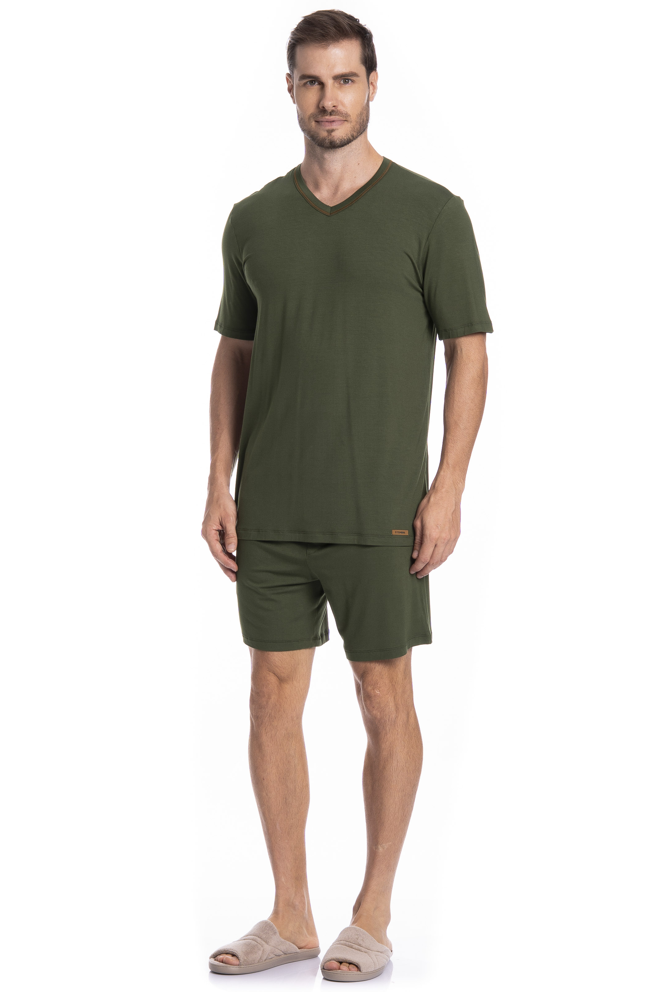 Pijama Masculino Curto New Romeu Tombini - Imagem 3 - Mobile