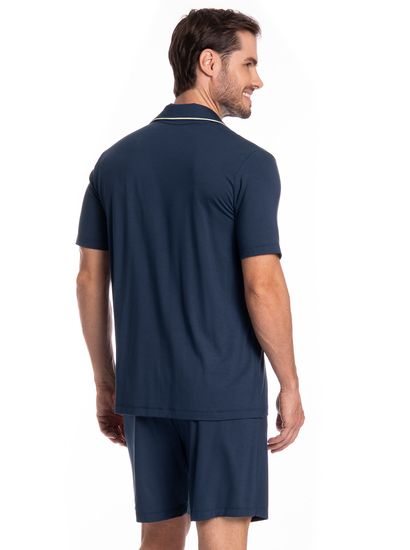 Pijama Masculino Americano Curto New Romeu Tombini - Imagem 2 - Desktop