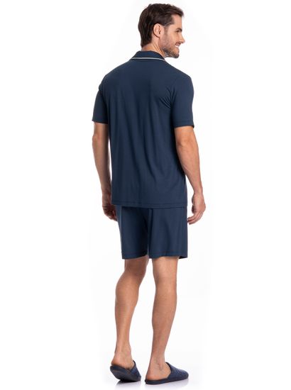 Pijama Masculino Americano Curto New Romeu Tombini - Imagem 4 - Desktop