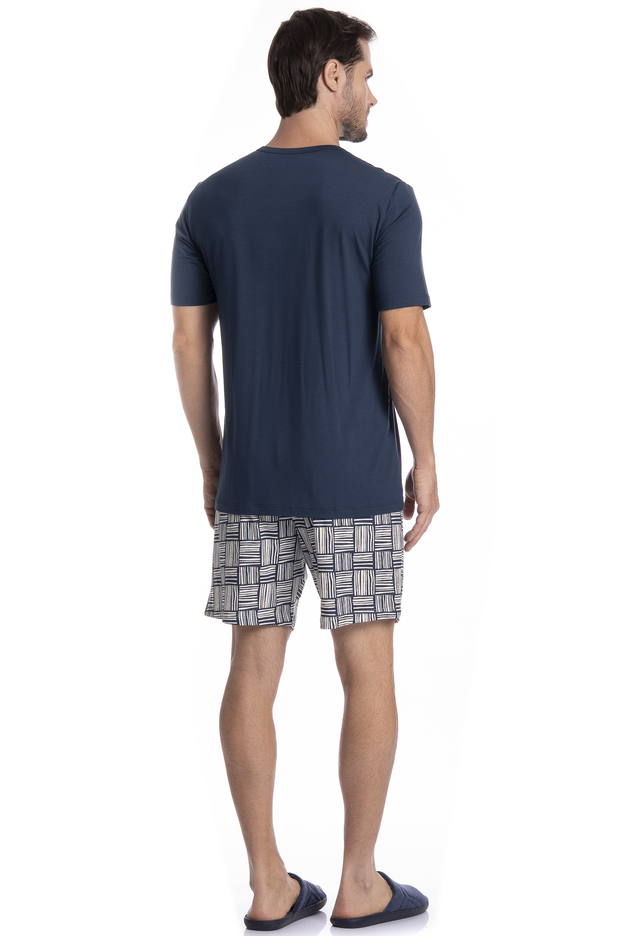 Pijama Masculino Curto Bernardo Tombini - Imagem 4 - Mobile