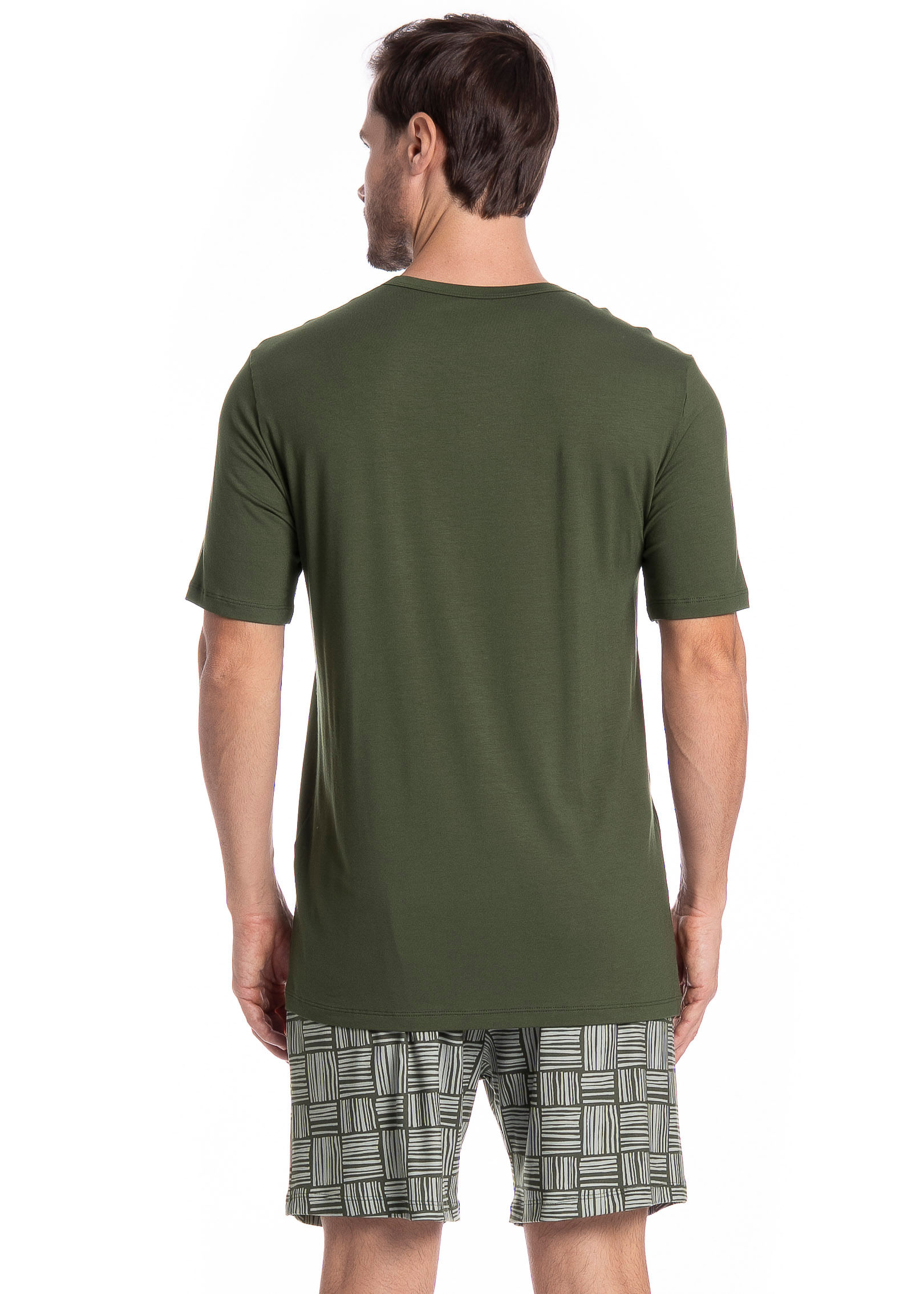 Pijama Masculino Curto Bernardo Tombini Verde - Imagem 2