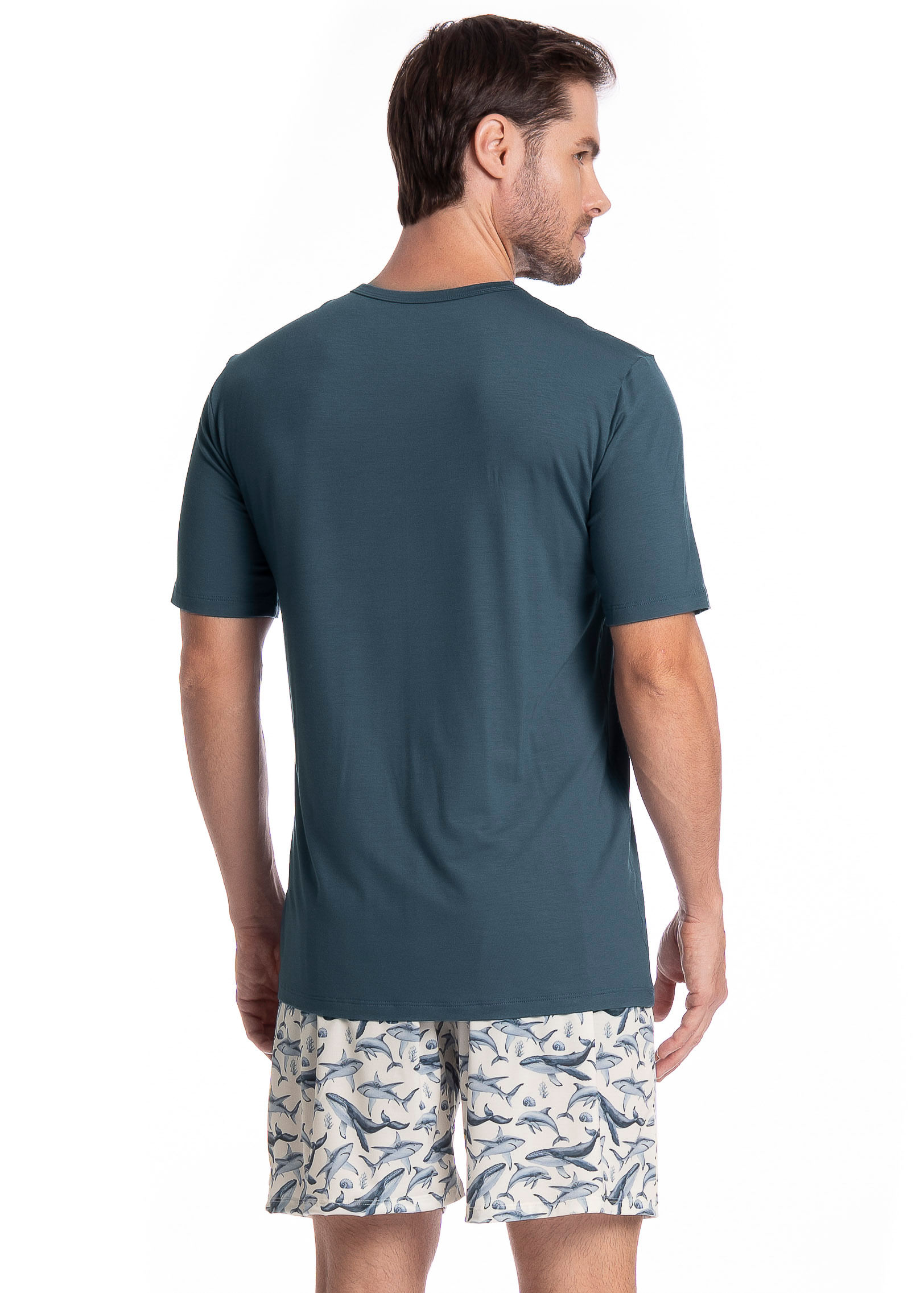 Pijama Masculino Curto Joaquim Tombini - Imagem 2 - Mobile