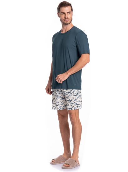 Pijama Masculino Curto Joaquim Tombini - Imagem 3 - Desktop