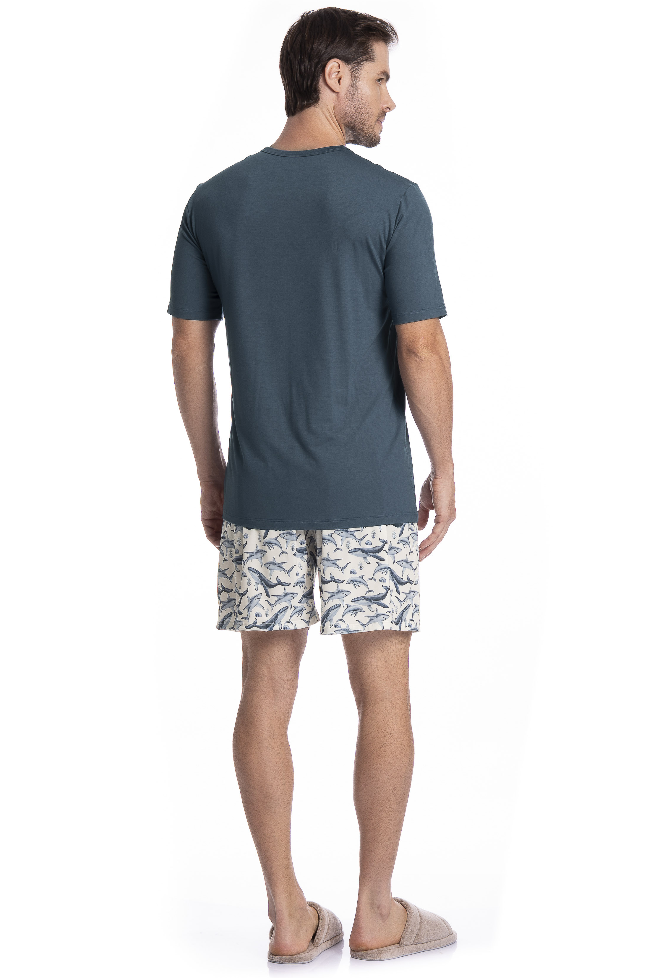 Pijama Masculino Curto Joaquim Tombini - Imagem 4 - Mobile