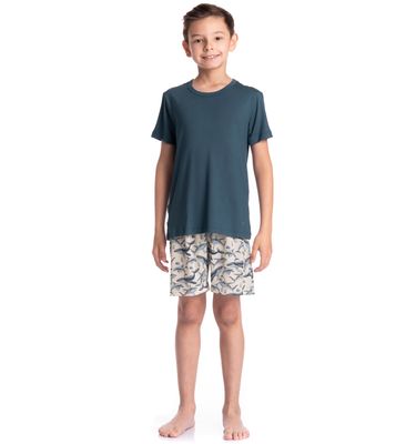 Pijama Infantil Masculino Curto Joaquim - Imagem 3 - Mobile