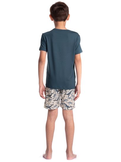 Pijama Infantil Masculino Curto Joaquim - Imagem 4 - Desktop