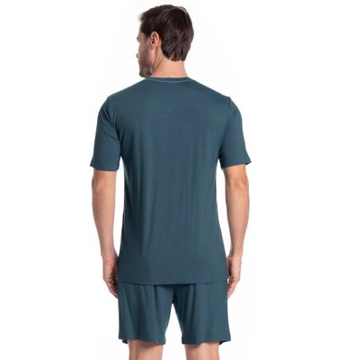 Pijama Masculino Curto Com Bolso Lucca Tombini - Imagem 2 - Mobile