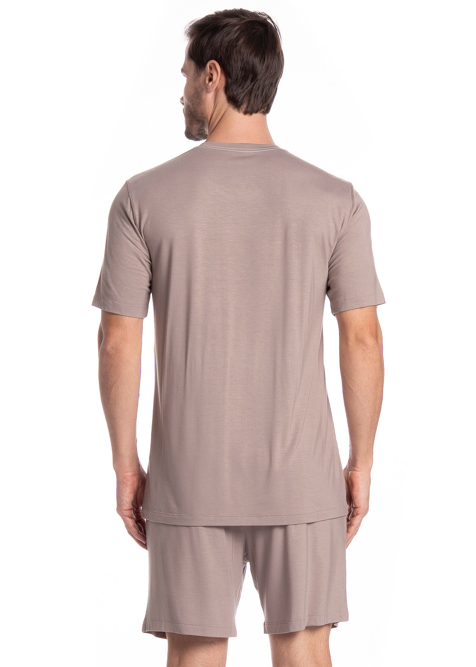 Pijama Masculino Curto Com Bolso Lucca Tombini - Imagem 2 - Mobile