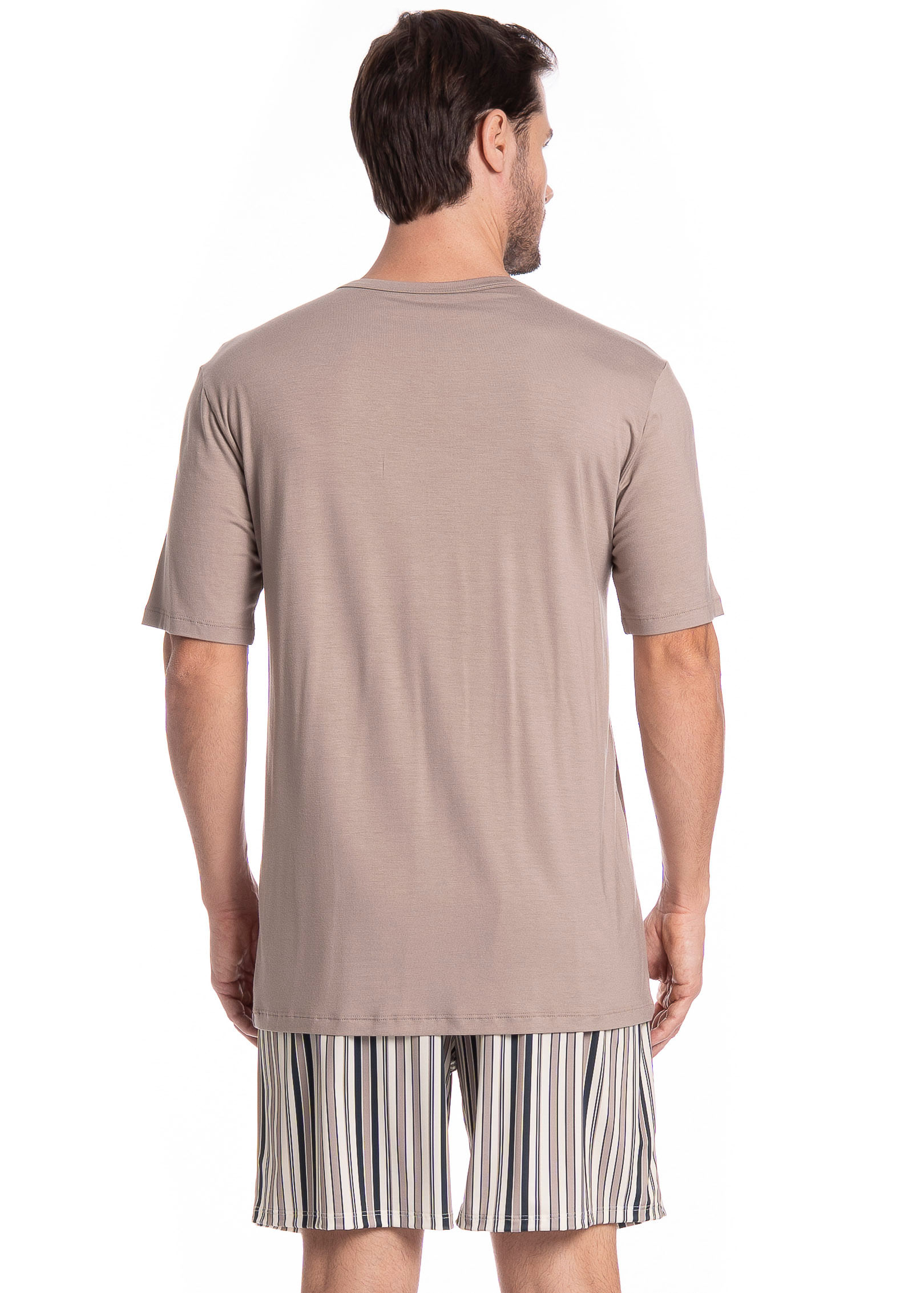 Pijama Curto Joaquim Tombini Bege - Imagem 2