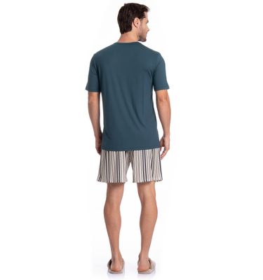 Pijama Masculino Curto Decote V Joaquim Tombini - Imagem 4 - Mobile