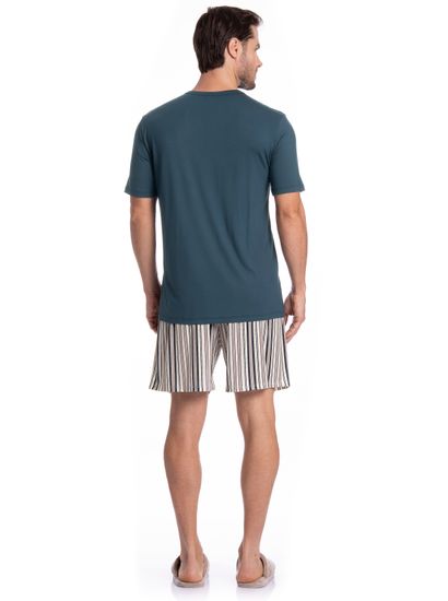 Pijama Masculino Curto Decote V Joaquim Tombini - Imagem 4 - Desktop