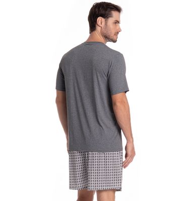 Pijama Masculino Curto Manuel Tombini - Imagem 2 - Mobile