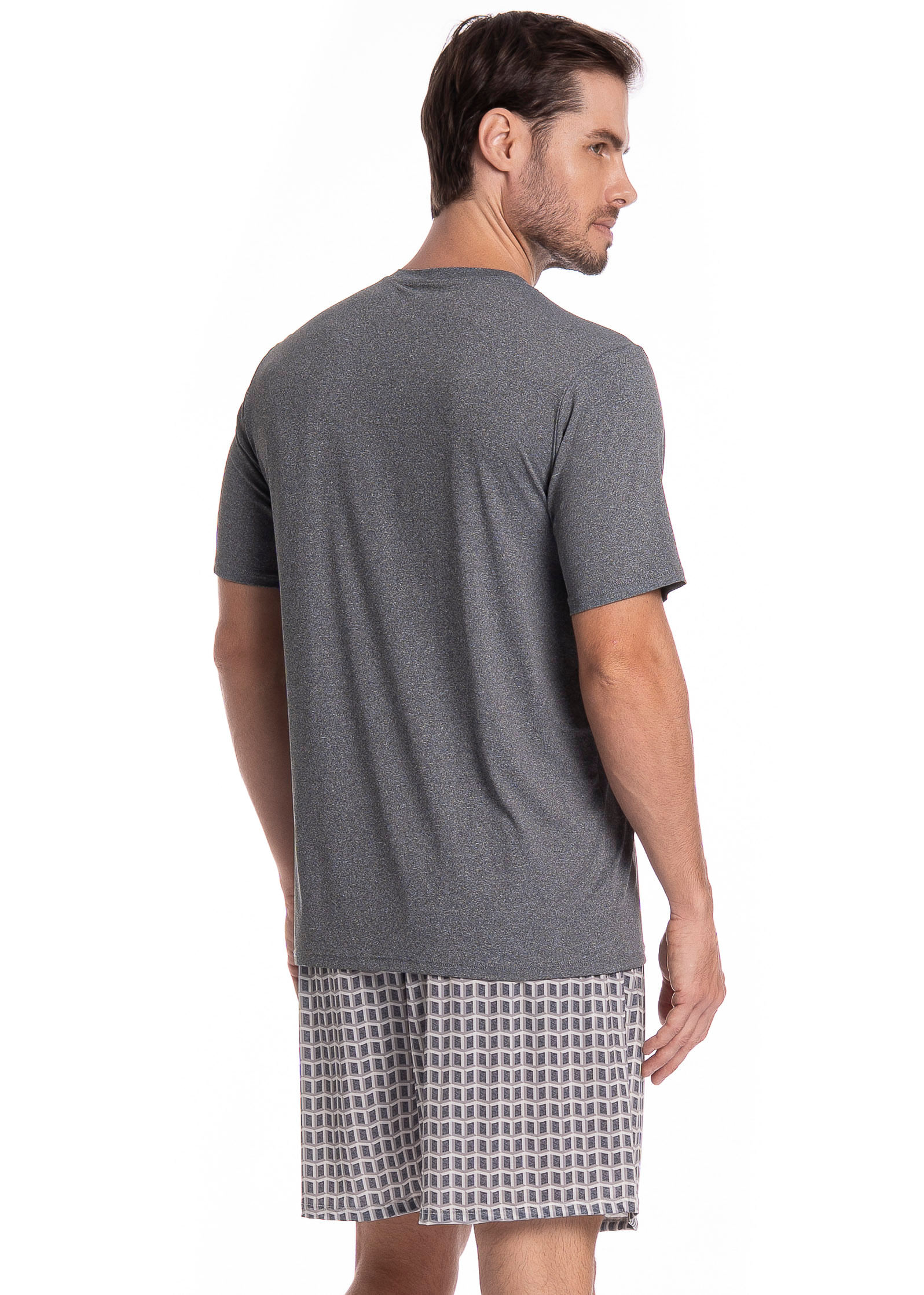 Pijama Masculino Curto Manuel Tombini - Imagem 2 - Mobile