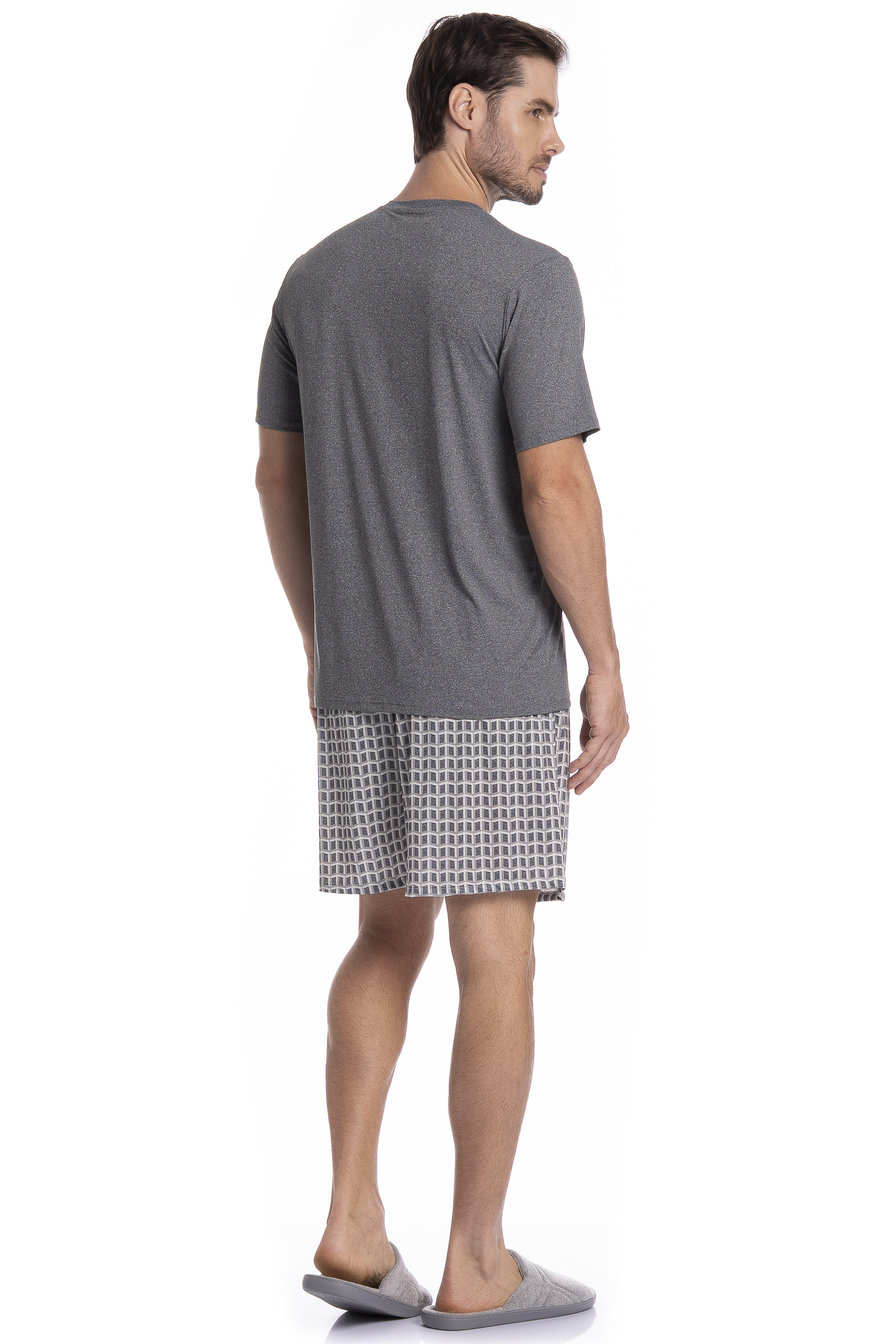 Pijama Masculino Curto Manuel Tombini - Imagem 4 - Mobile