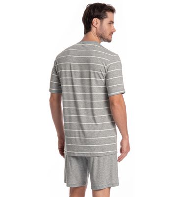 Pijama Masculino Curto Henrique Tombini - Imagem 2 - Mobile