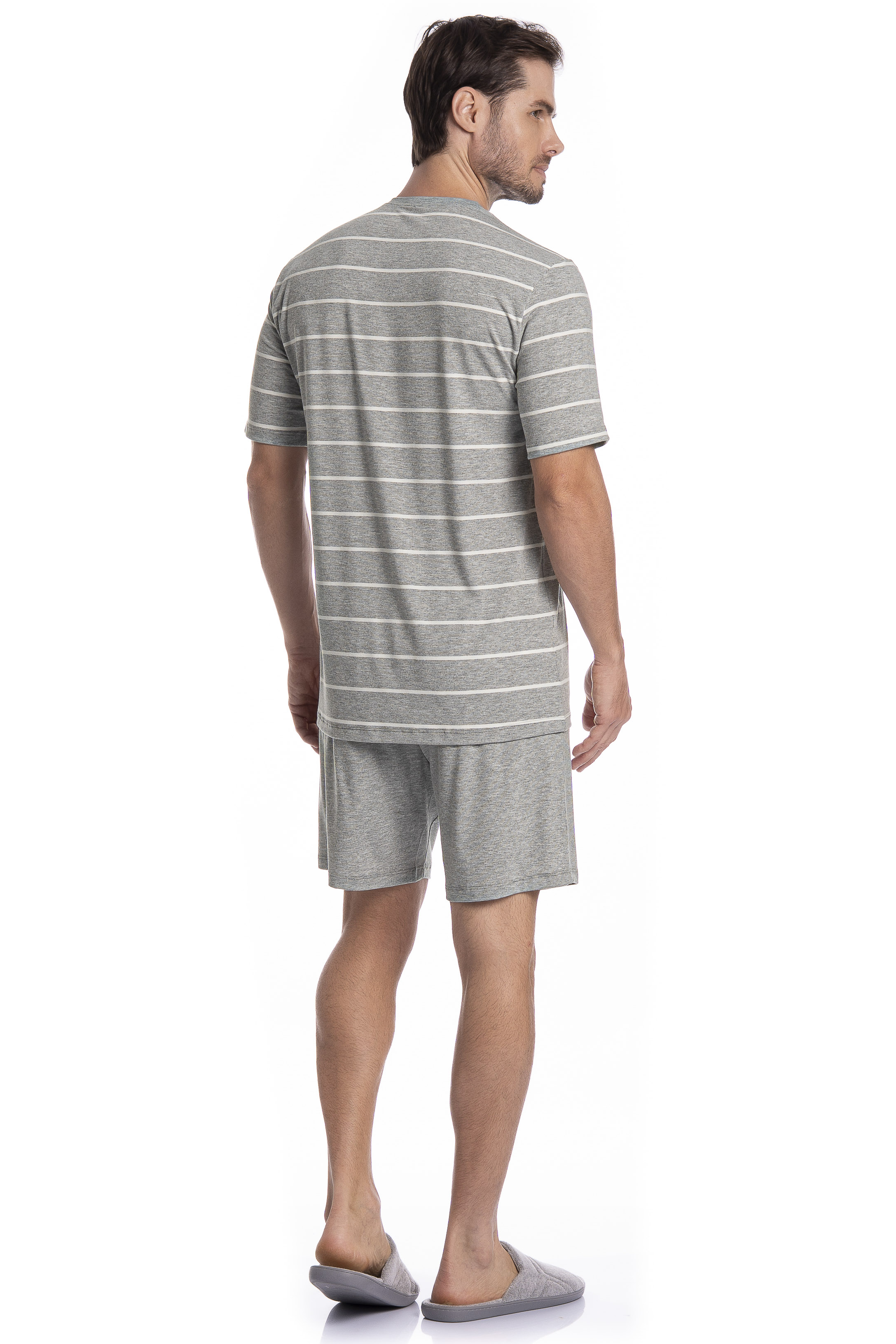 Pijama Masculino Curto Henrique Tombini - Imagem 4 - Mobile