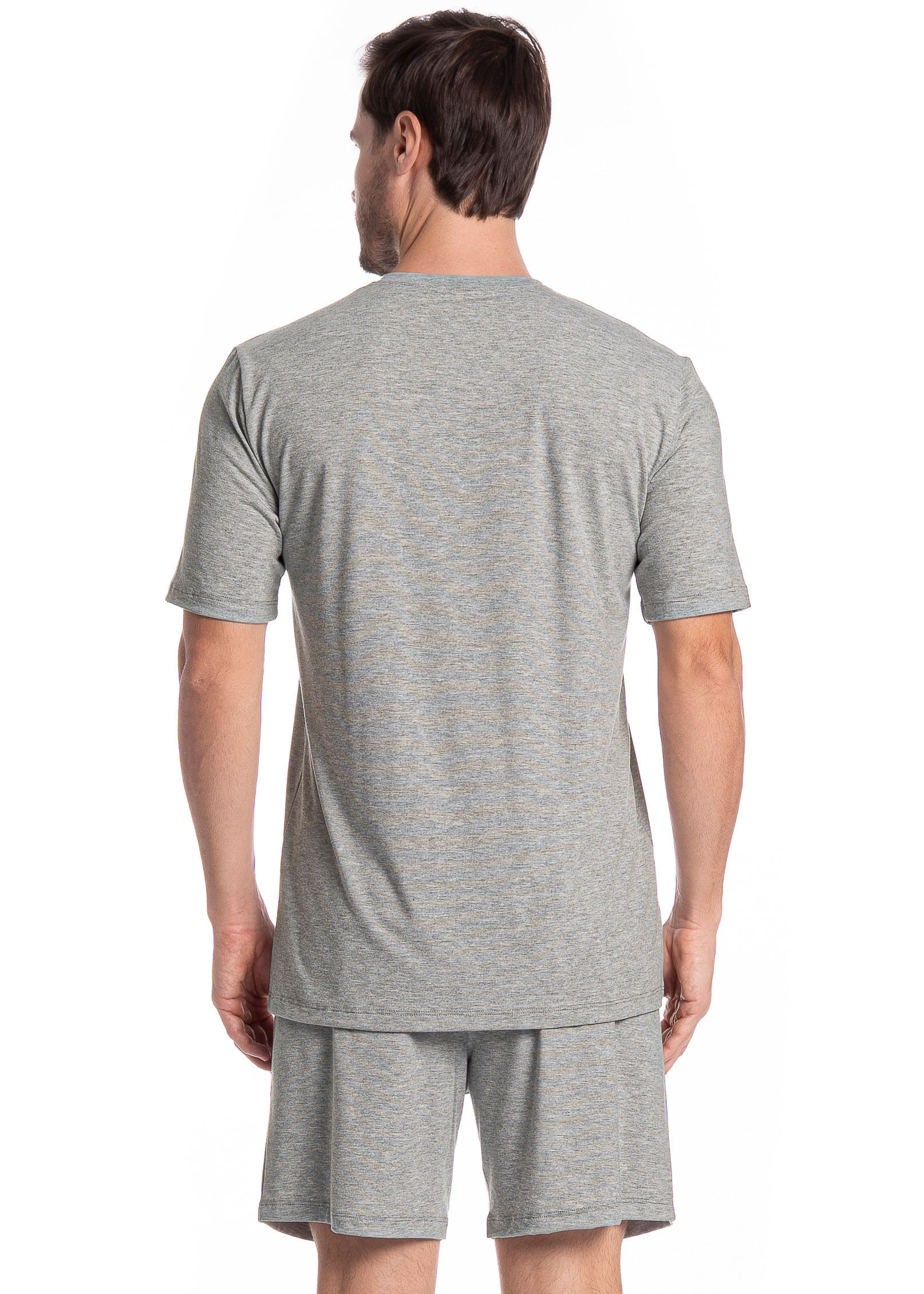 Pijama Masculino Curto Henrique Tombini - Imagem 2 - Mobile