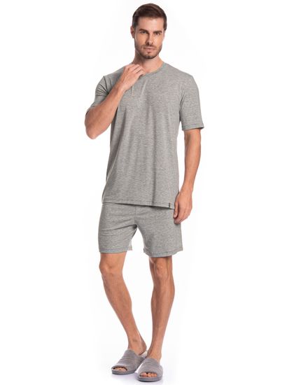 Pijama Masculino Curto Henrique Tombini - Imagem 3 - Desktop