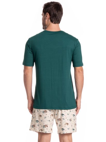 Pijama Masculino Curto Turtle Tombini - Imagem 2 - Desktop