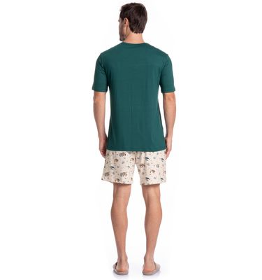 Pijama Masculino Curto Turtle Tombini - Imagem 4 - Mobile