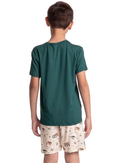 Pijama Infantil Masculino Curto Turtle - Imagem 2 - Desktop