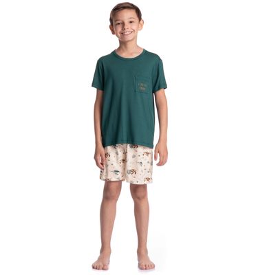 Pijama Infantil Masculino Curto Turtle - Imagem 3 - Mobile
