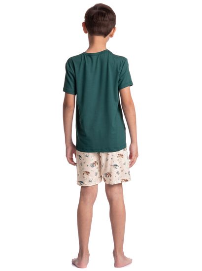 Pijama Infantil Masculino Curto Turtle - Imagem 4 - Desktop