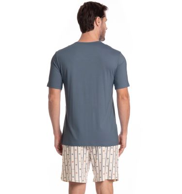 Pijama Masculino Curto Ocean Tombini - Imagem 2 - Mobile