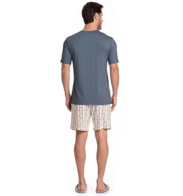 Pijama Masculino Curto Ocean Tombini - Imagem 4 - Mobile