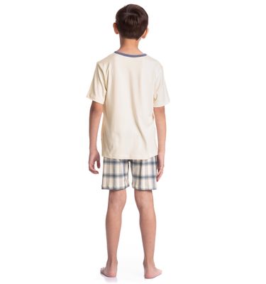 Pijama Infantil Unissex Curto Blue - Imagem 4 - Mobile