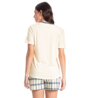 Pijama Feminino Curto Blue - Imagem 2 - Mobile