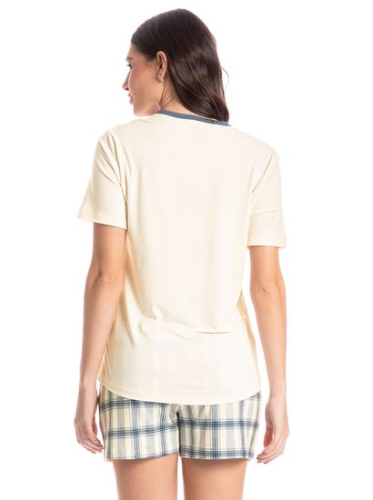 Pijama Feminino Curto Blue - Imagem 2 - Desktop