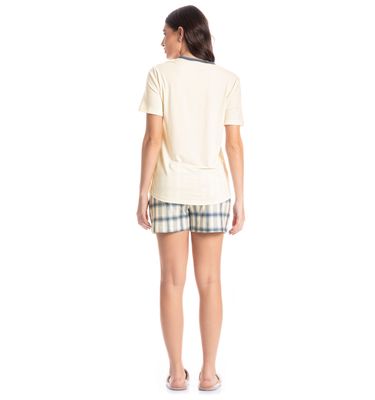 Pijama Feminino Curto Blue - Imagem 4 - Mobile