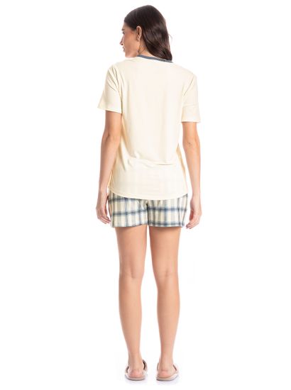 Pijama Feminino Curto Blue - Imagem 4 - Desktop