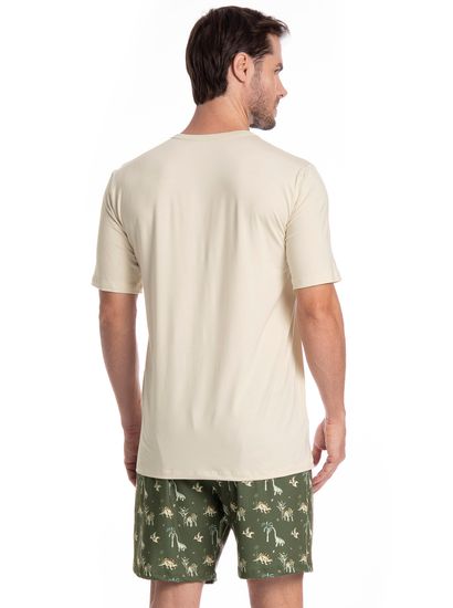 Pijama Masculino Curto Dino Tombini - Imagem 2 - Desktop