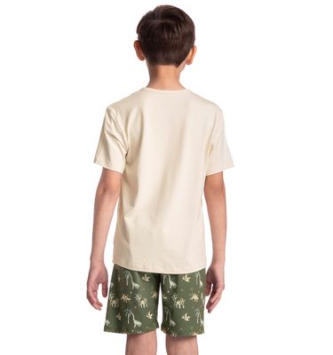 Pijama Infantil Masculino Curto Dino - Imagem 2 - Mobile