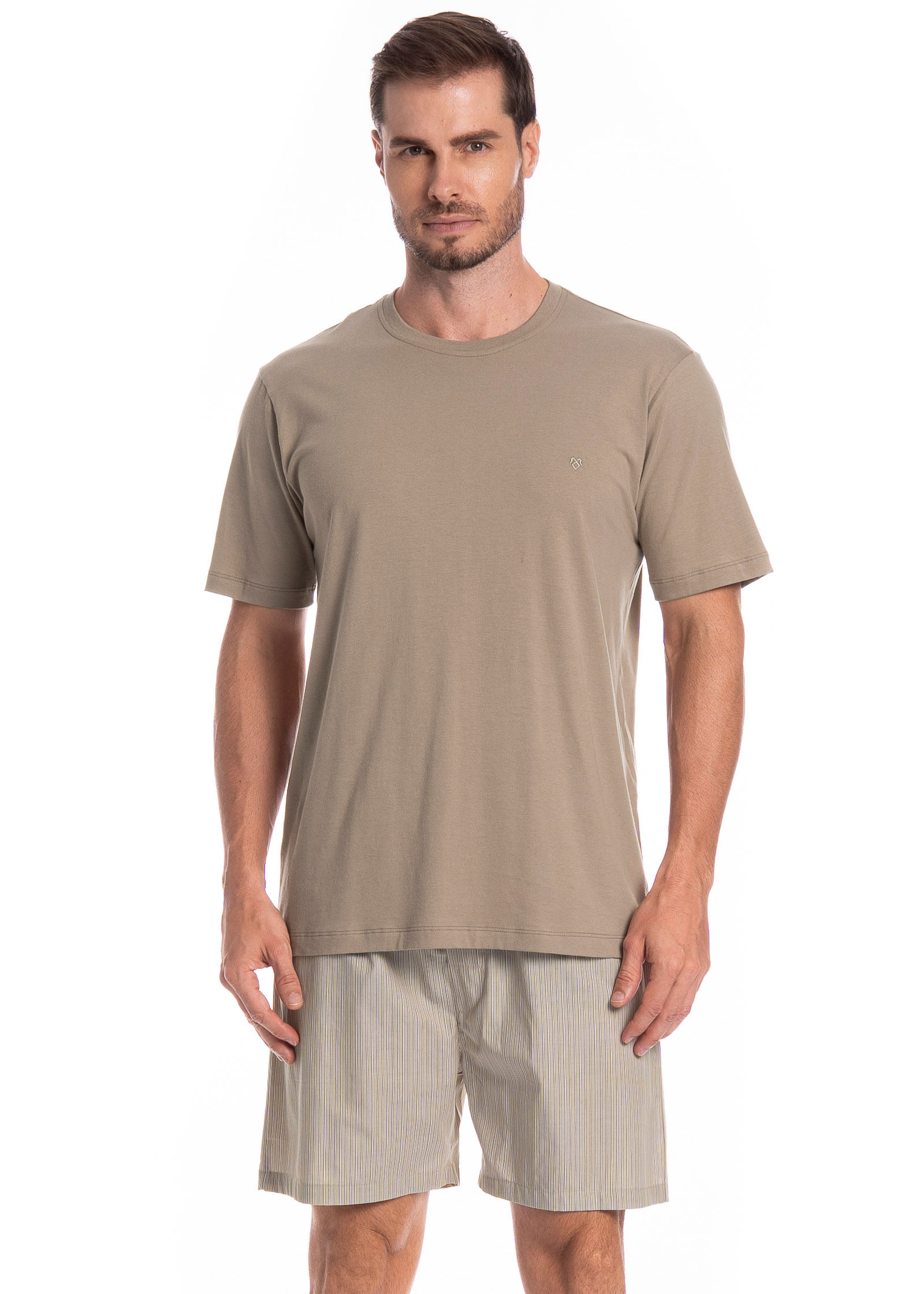 Pijama Masculino Curto Lorenzo Tombini - Imagem 1