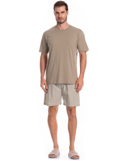 Pijama Masculino Curto Lorenzo Tombini - Imagem 3 - Desktop