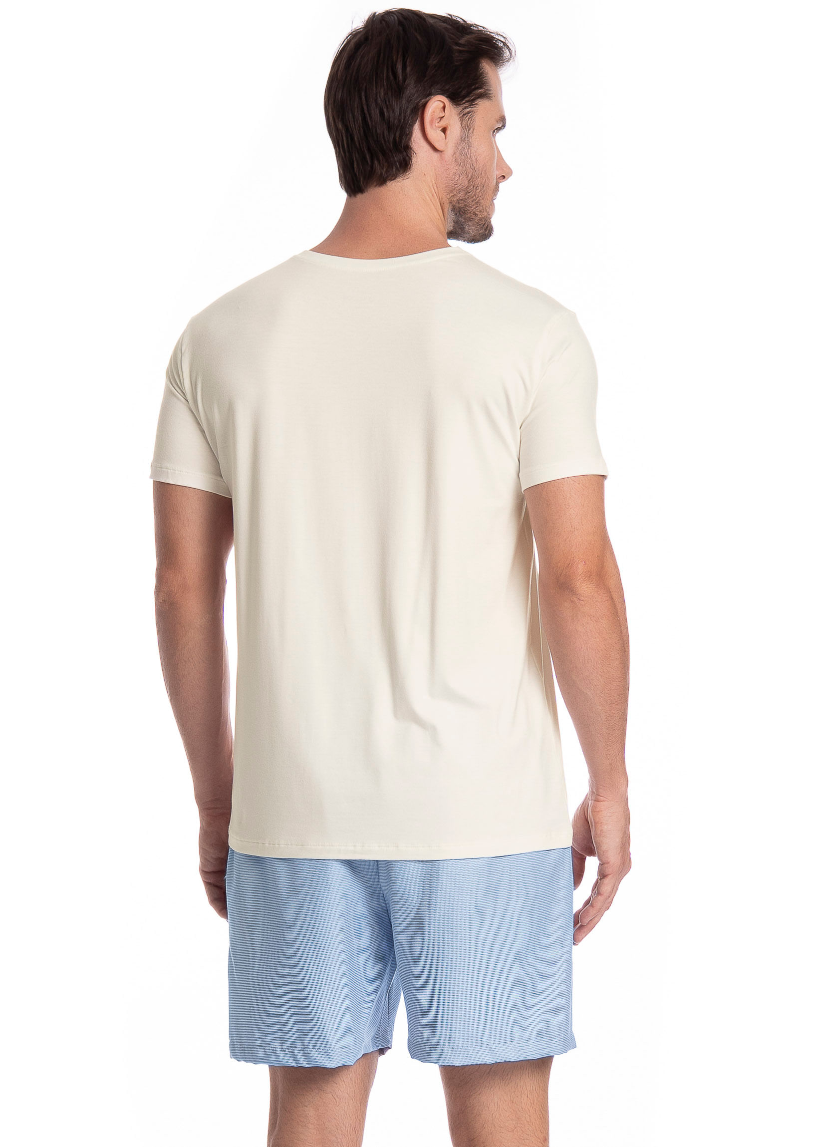 Pijama Curto Lorenzo Tombini Azul-2 - Imagem 2
