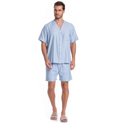 Pijama Americano Curto Lorenzo Tombini - Imagem 3 - Mobile