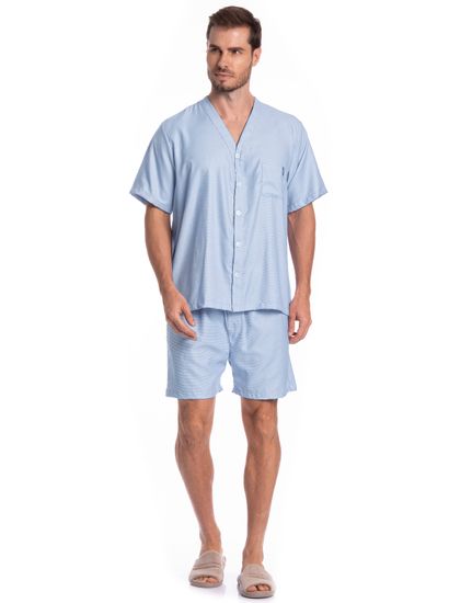 Pijama Americano Curto Lorenzo Tombini - Imagem 3 - Desktop