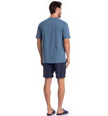 Pijama Masculino Curto Abotoado André - Imagem 4 - Mobile