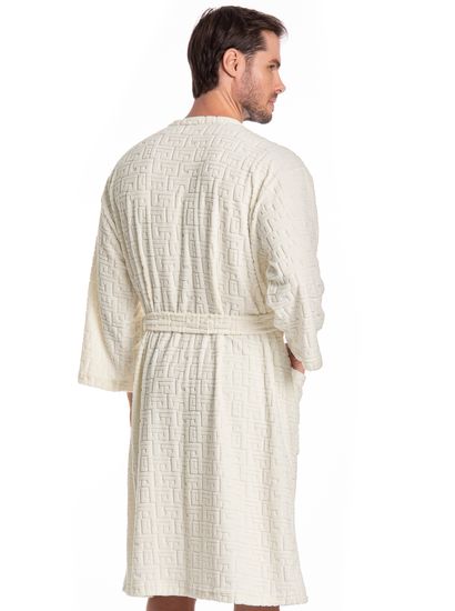 Robe Masculino Jacquard Tombini - Imagem 2 - Desktop